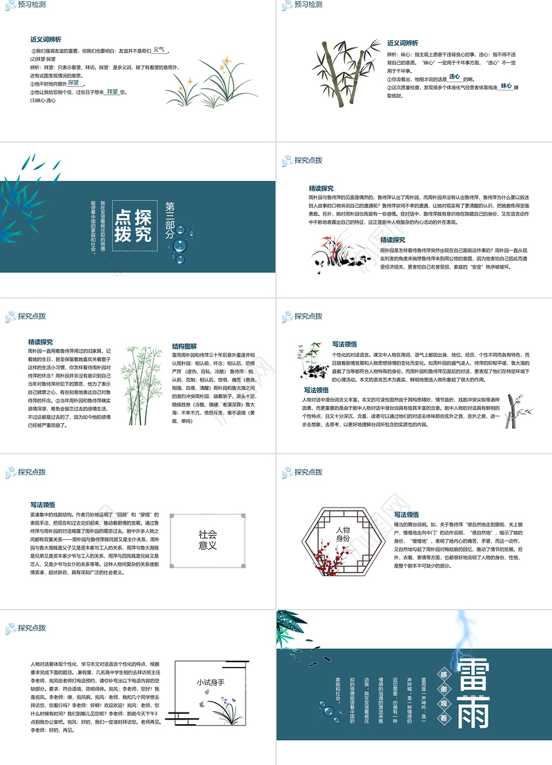 2022雷雨PPT课件语文雷雨看不尽人世悲欢部编人教版教学课件
