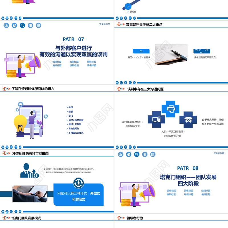 原创简约风格企业培训之新员工入职培训团队管理之团队有效沟通相关知识培训PPT
