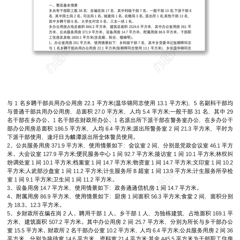 关于办公用房管理使用的自查报告