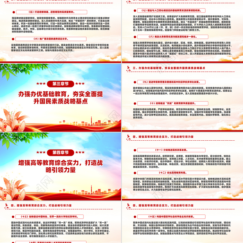 大气简洁《教育强国建设规划纲要（2024－2035年）》PPT课件