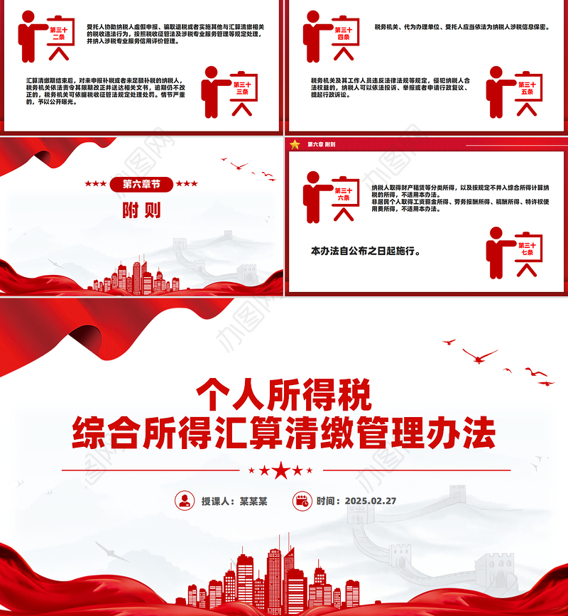 2025《个人所得税综合所得汇算清缴管理办法》PPT课件