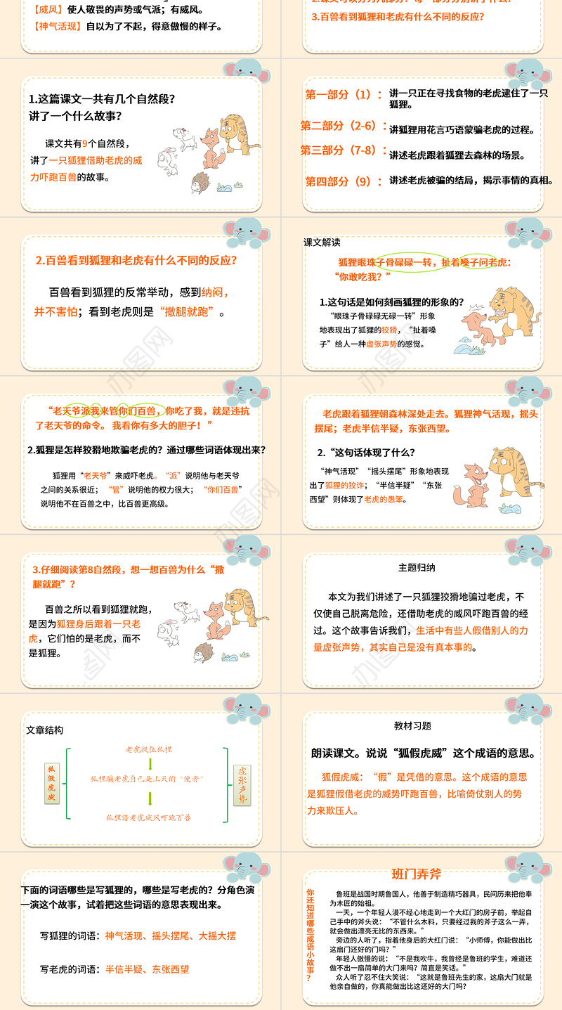 2022狐假虎威PPT课文第21课小学二年级语文上册部编人教版教学课件