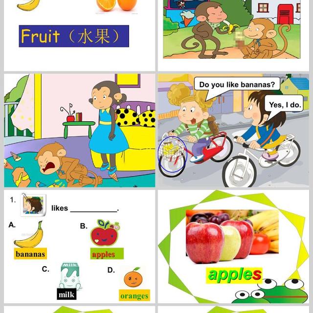  Do you like bananas 英语课件PPT模板