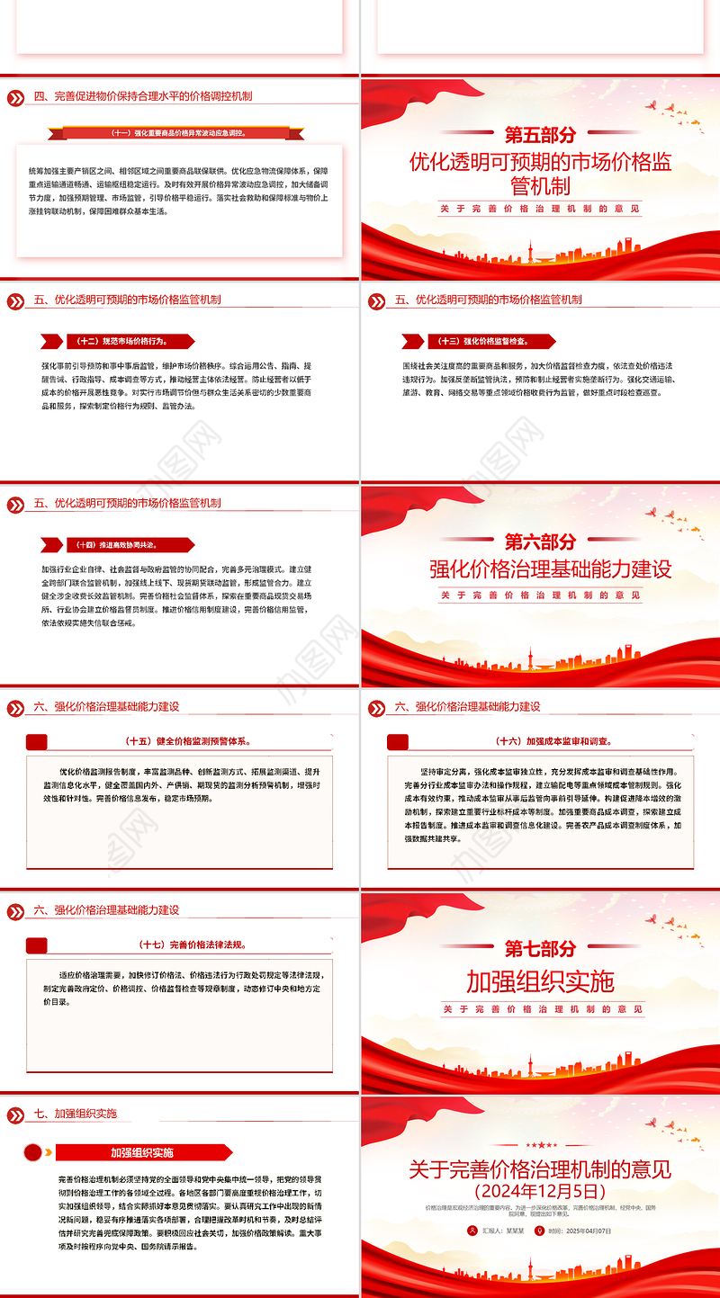 《关于完善价格治理机制的意见》PPT政策法规课件