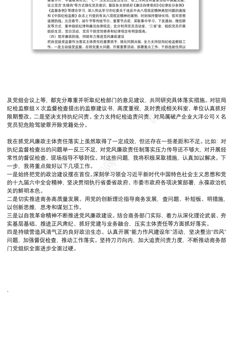 局党组书记落实党风廉政建设责任制述职报告