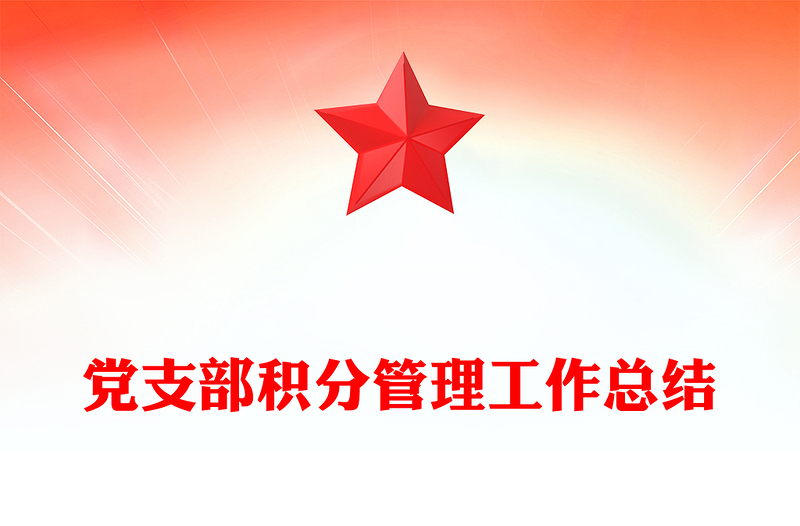 党支部积分管理工作总结