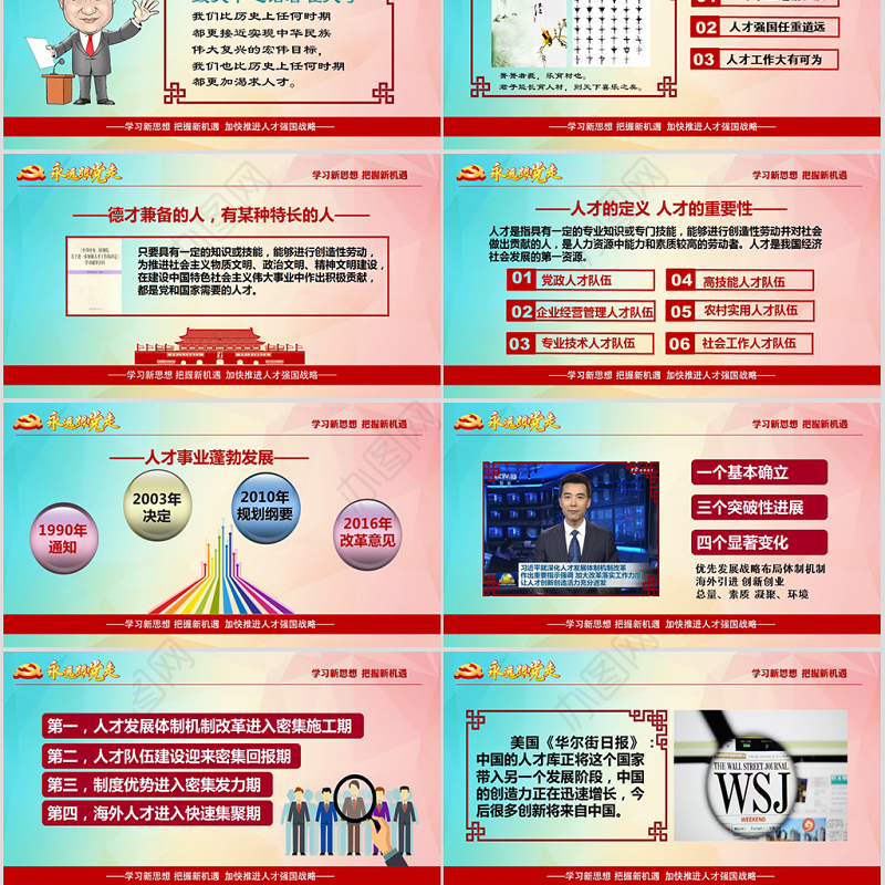 加强人才强国战略共产党人才战略讲义PPT