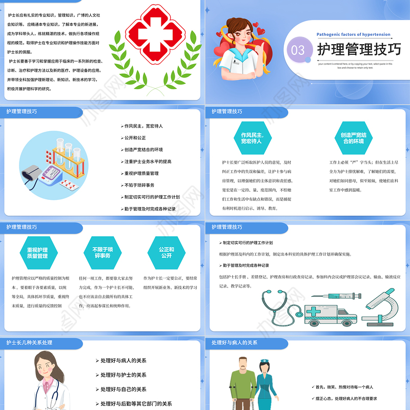 2022护士长工作经验分享PPT简约风医院护士长日常护理经验分享会课件模板