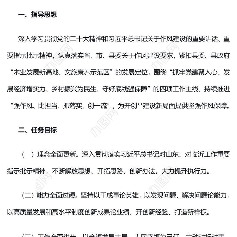 2023关于开展“干部作风提升年”活动的实施方案PPT精美实用强作风比担当抓落实创一流课件(讲稿)