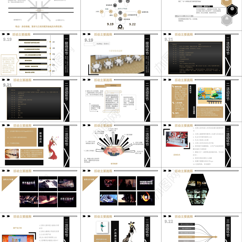 高端商务产品发布会策划活动策划PPT模板