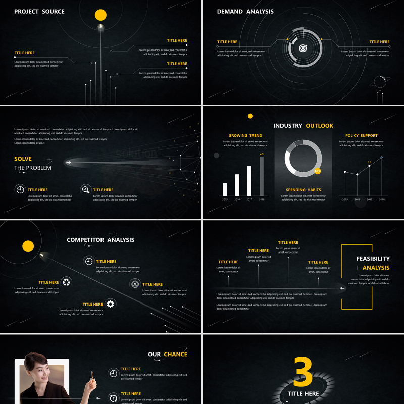 智能科技智造工业4.0高科技企业宣传风格商务模板