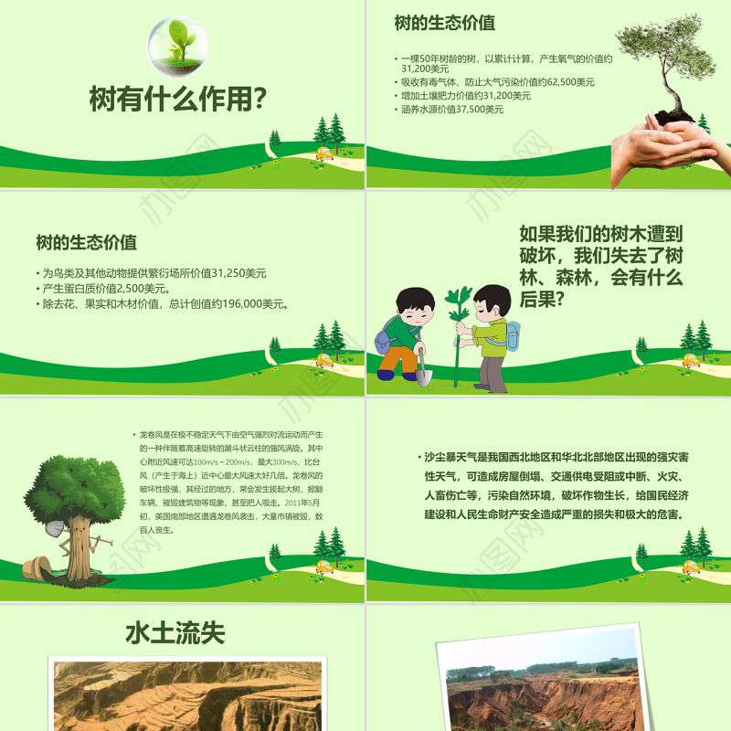 312植树节活动方案保护环境PPT含内容