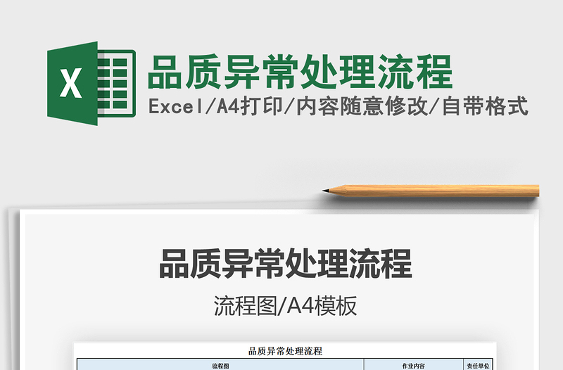 2021年品质异常处理流程