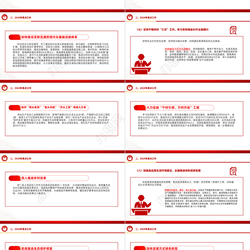 一文读懂2024安徽省政府工作报告PPT大气简洁政府工作汇报党课