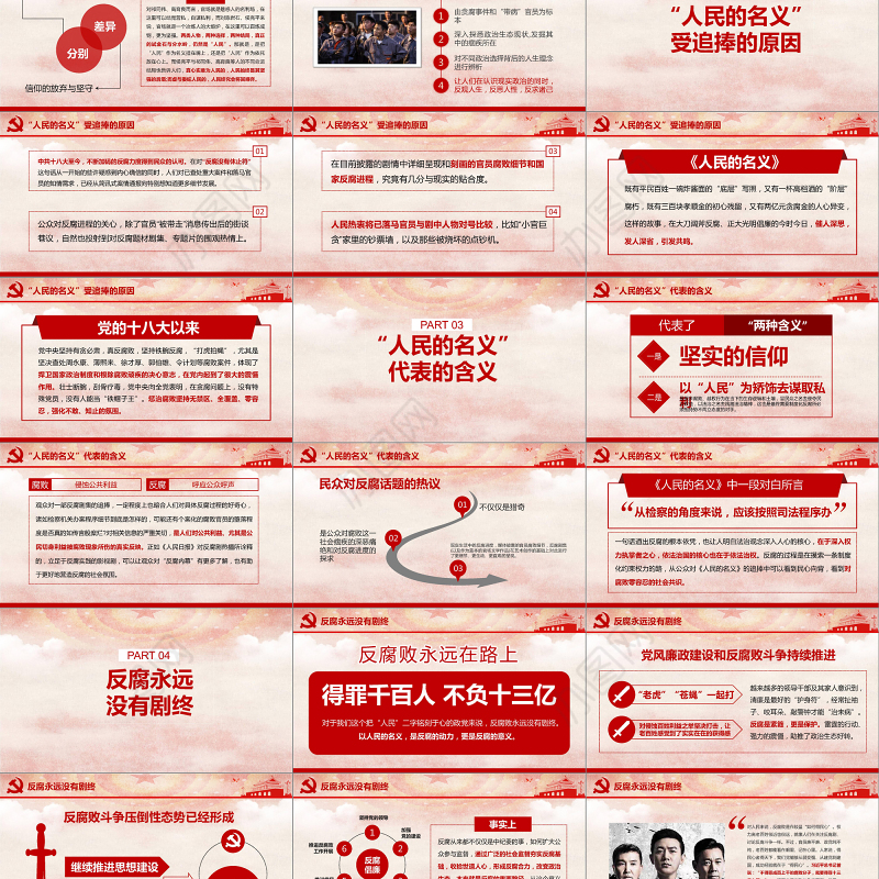 人民的名义反腐反贪党政机关专题PPT学习