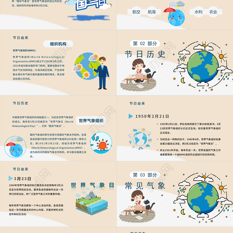 2022世界气象日节日介绍宣传
