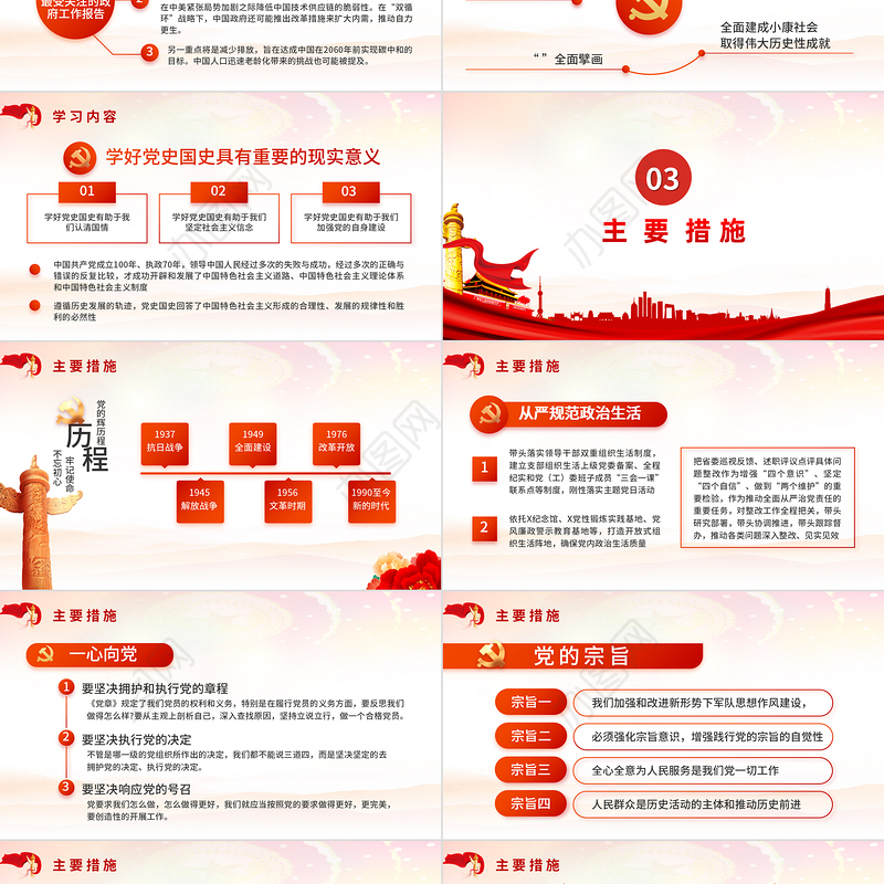 强化学史力行勇于担责负责PPT党员干部主题党日活动专题党课课件