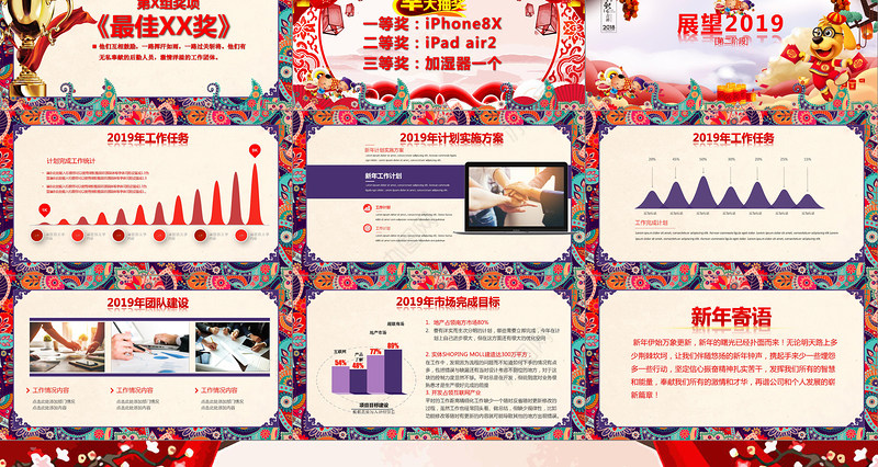 2018狗年企业年会颁奖典礼总结ppt