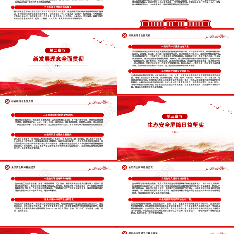 2024新时代党的治藏方略的历史性成就PPT精美大气西藏地区微党课