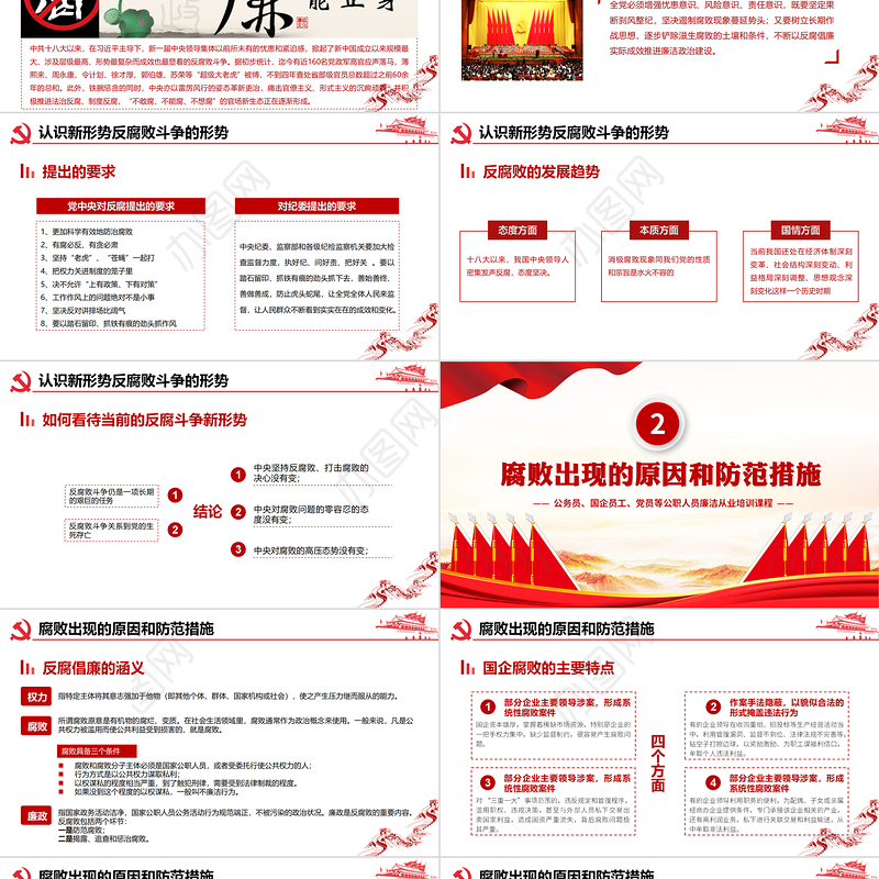 2023严守职业底线坚持廉洁从业PPT精美大气公务员国企员工党员等公职人员廉洁从业培训课程课件