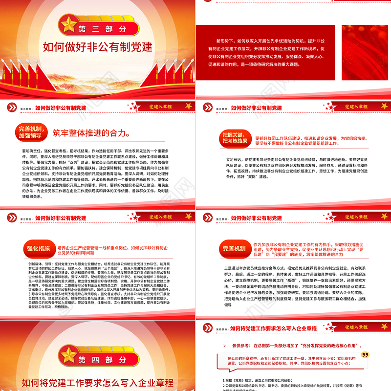 2022党建入章程PPT聚焦党建工作写入非公企业章程推动党建工作与企业生产经营深度融合党建党课课件