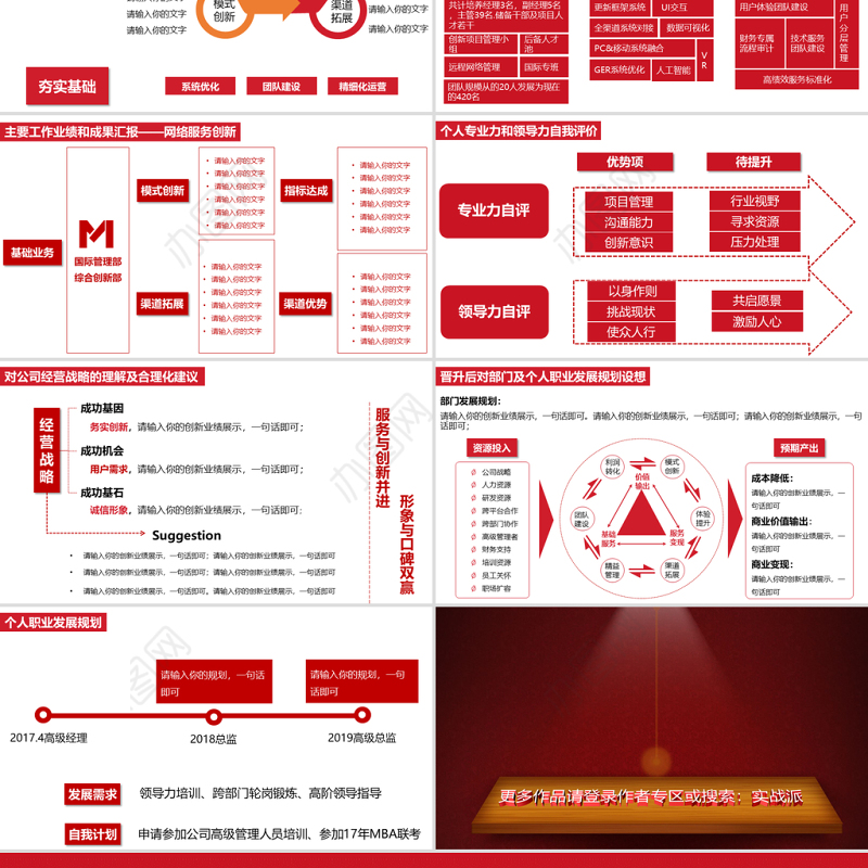主管经理层管理人员晋升述职总结完整框架