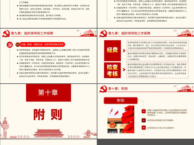 原创学习解读中国共产党党员教育管理工作条例PPT-版权可商用