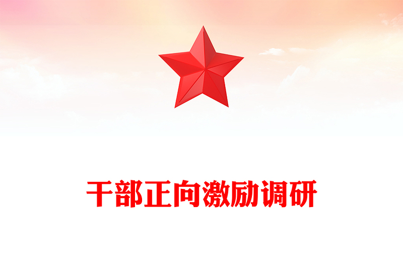 干部正向激励调研