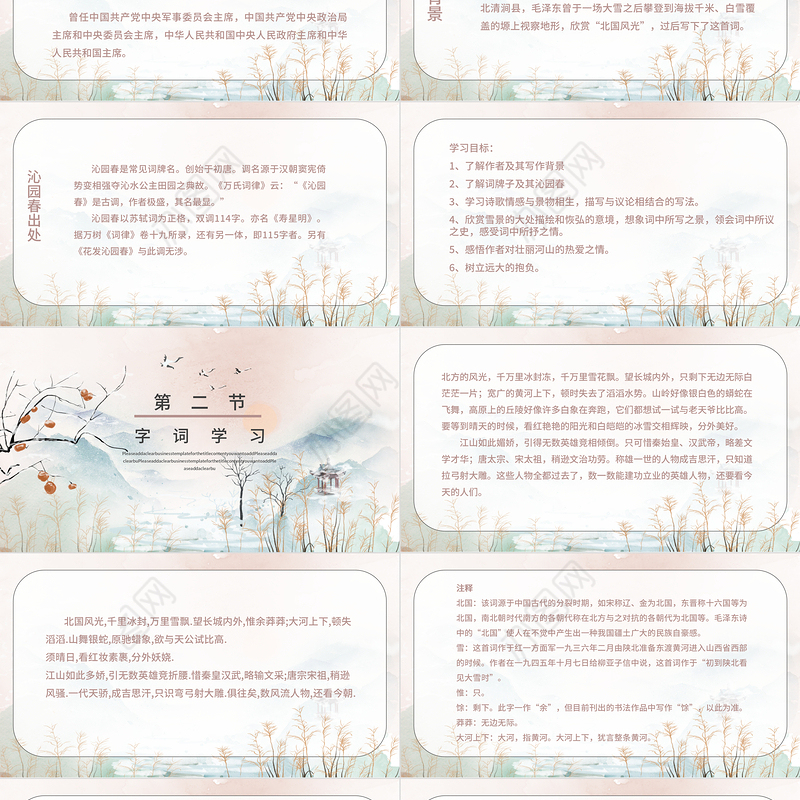 人教版初九年级语文《沁园春雪》PPT课件