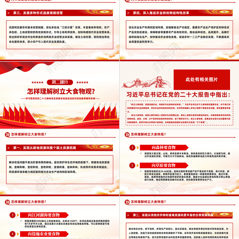 2023大会报告辅导百问（第38—45问）关于中国式现代化PPT大气精美风党员干部学习教育专题党课课件模板