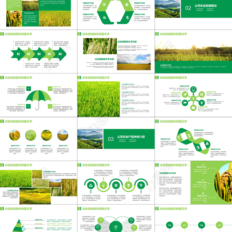 农业招商农产品宣传PPT模板