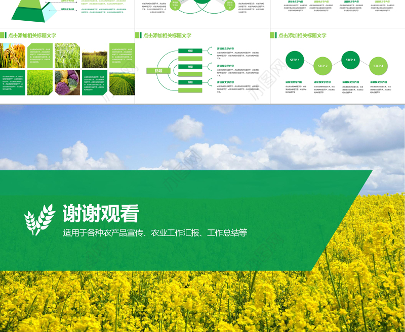 农业招商农产品宣传PPT模板