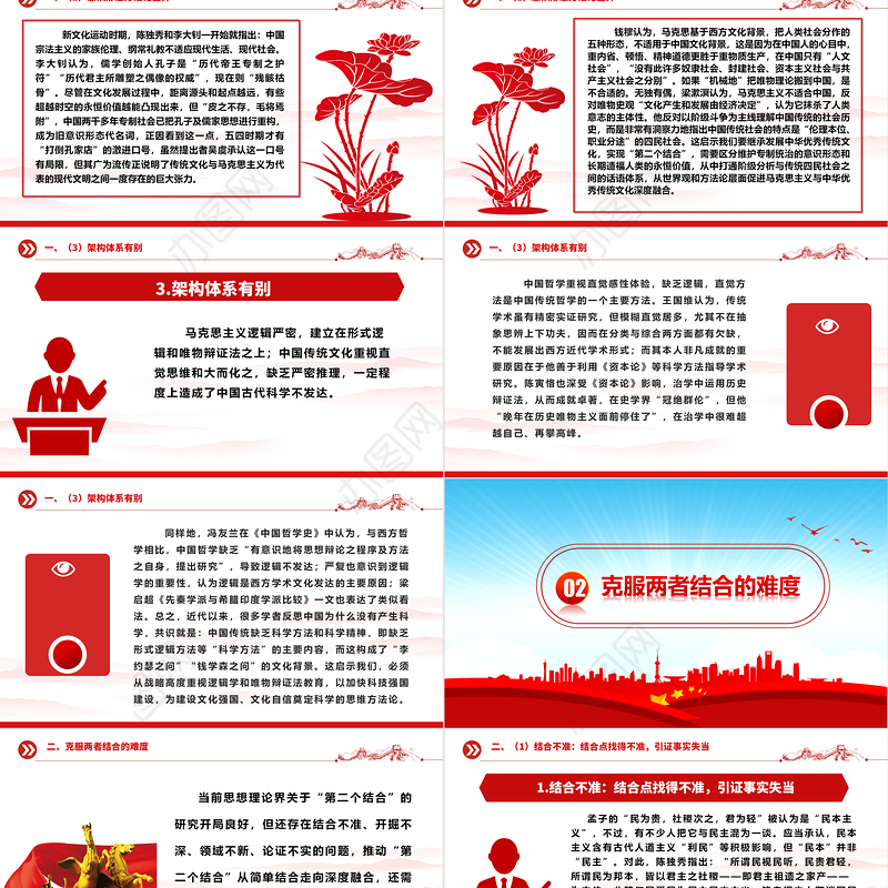 深度运用“第二个结合”去解决好“六个克服”（上）ppt华美党政做好新时代新征程宣传思想文化工作专题党课