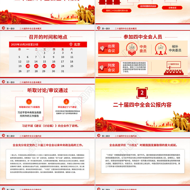 精品学习贯彻二十届四中全会精神PPT专题党课课件