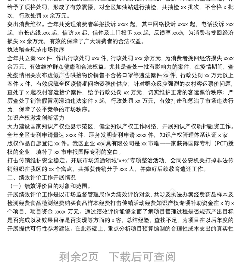 2021年项目支出绩效评价报告（局机关）