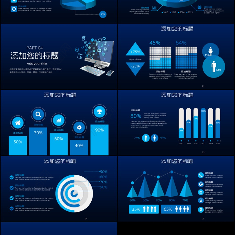 云计算互联网商务智能科技大数据PPT