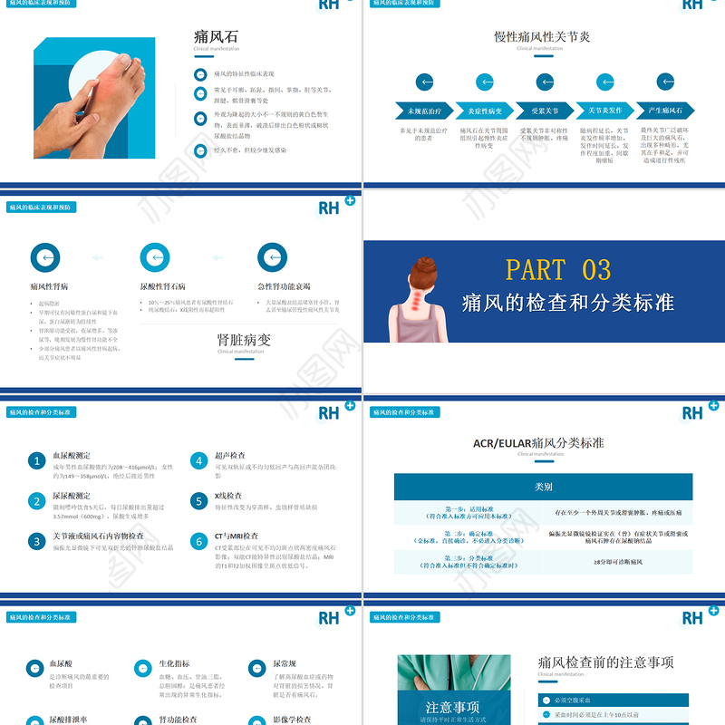 2022夏季腹泻PPT简约清新医疗教学各种疾病医理PPT模板下载