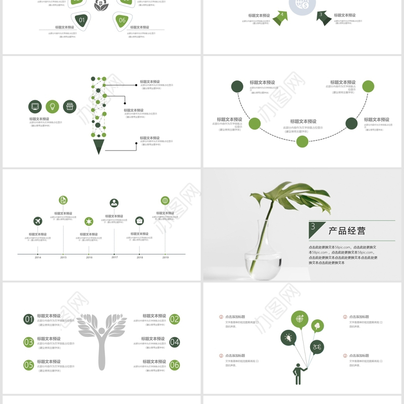 简约项目汇报PPT模板