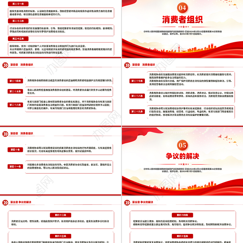 消费者权益保护法实施条例PPT简洁大气法律法规专题课件