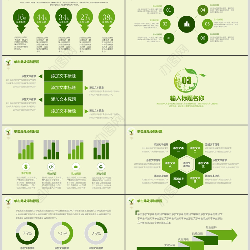 绿色环保发电清洁能源工作汇报动态PPT模板