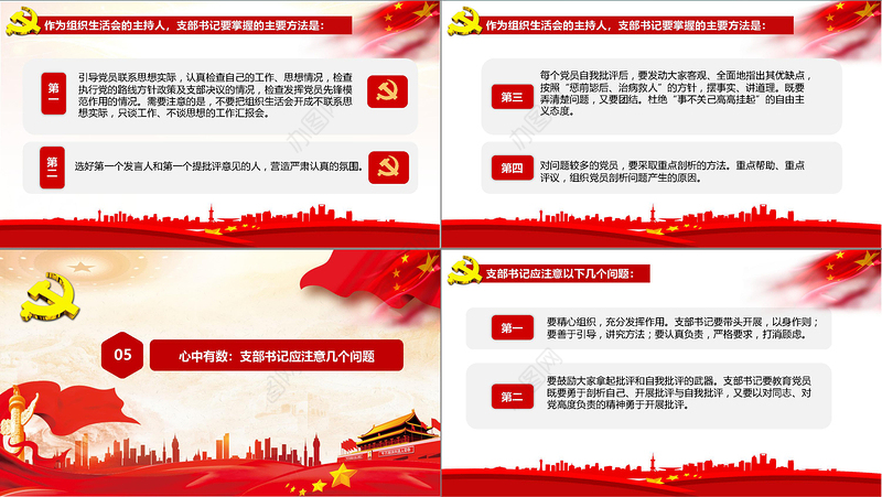 党支部书记如何主持召开组织生活会ppt