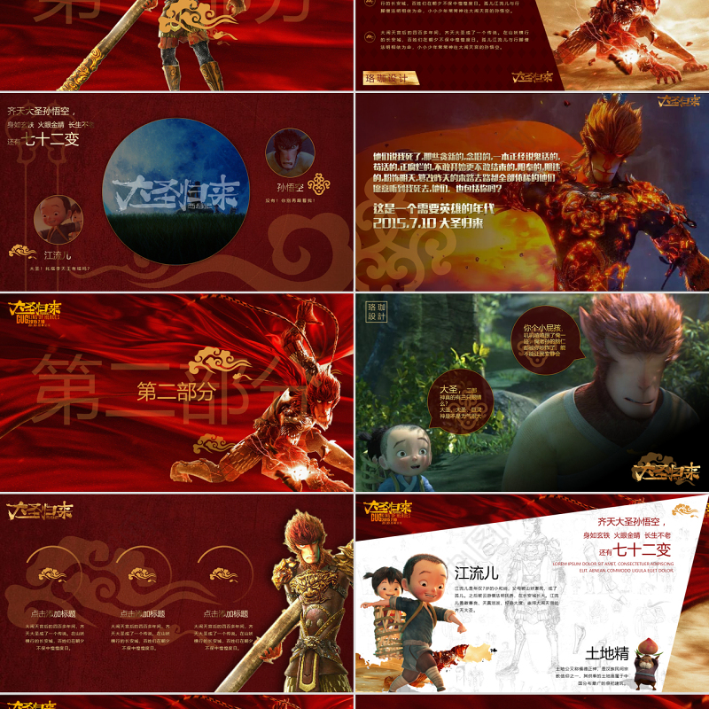 《西游记之大圣归来》3D动画电影ppt模板 (NXPowerLite 复本)