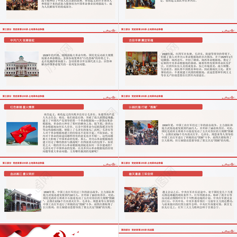 1921-2021党史故事100讲建党100周年七一建党节党史小故事专题党课ppt