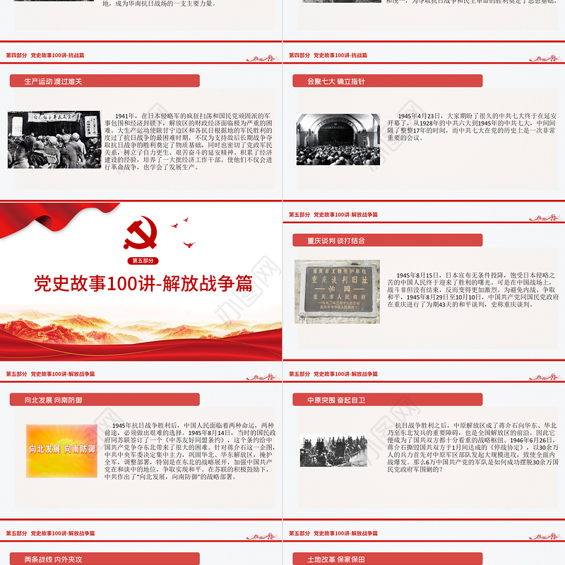 1921-2021党史故事100讲建党100周年七一建党节党史小故事专题党课ppt