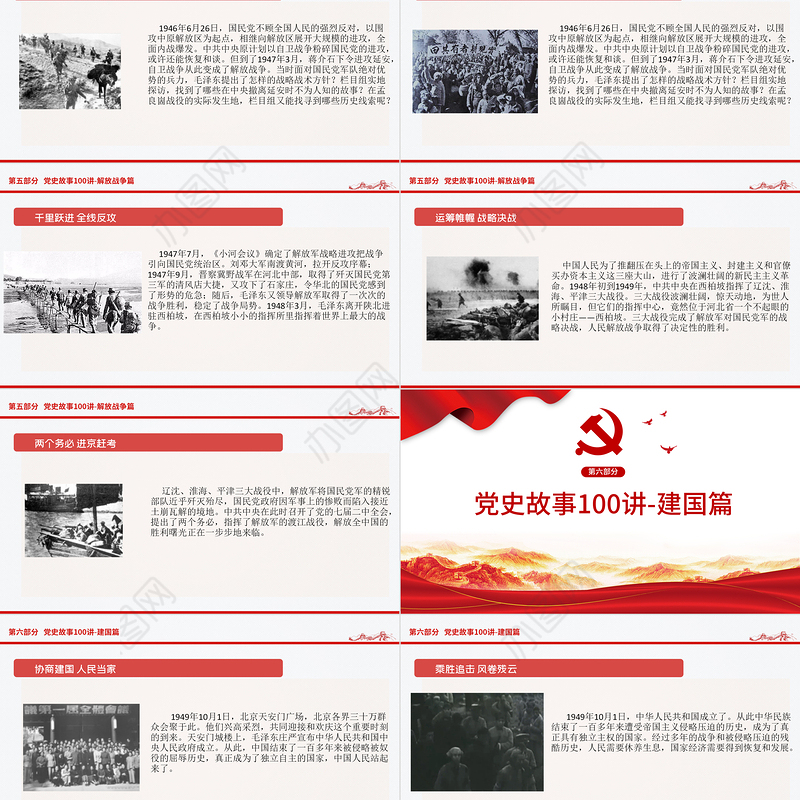 1921-2021党史故事100讲建党100周年七一建党节党史小故事专题党课ppt