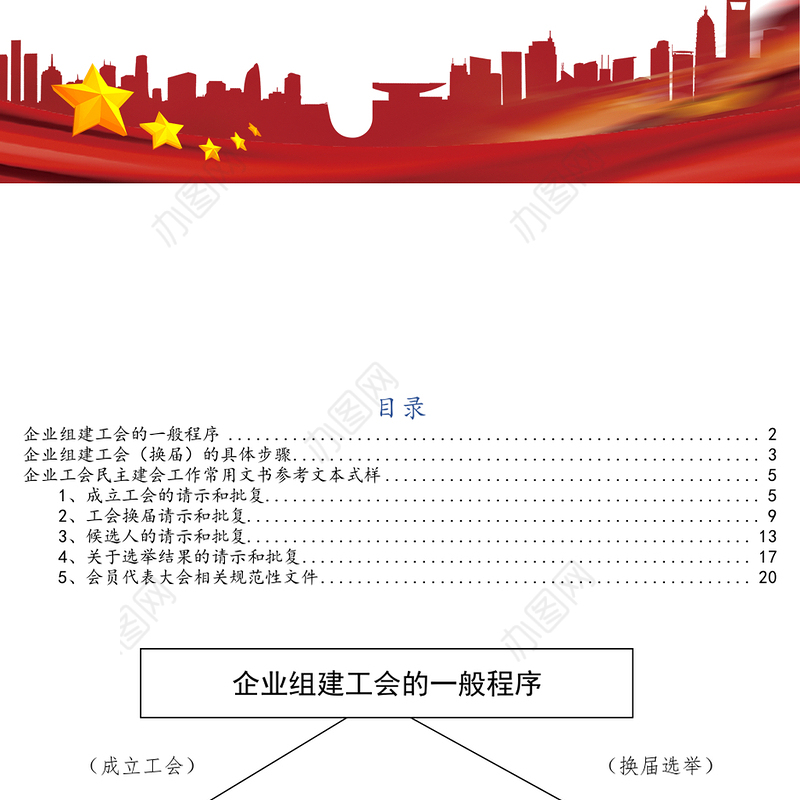 工会换届选举规范文本式样