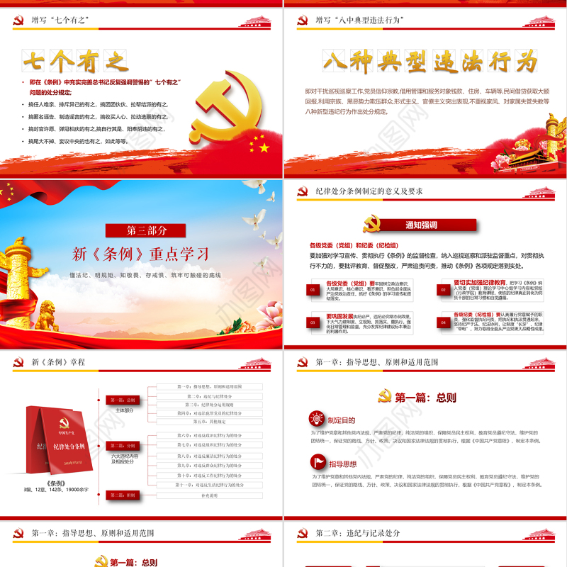 中国共产党纪律处分条例解读2018版党课党建ppt