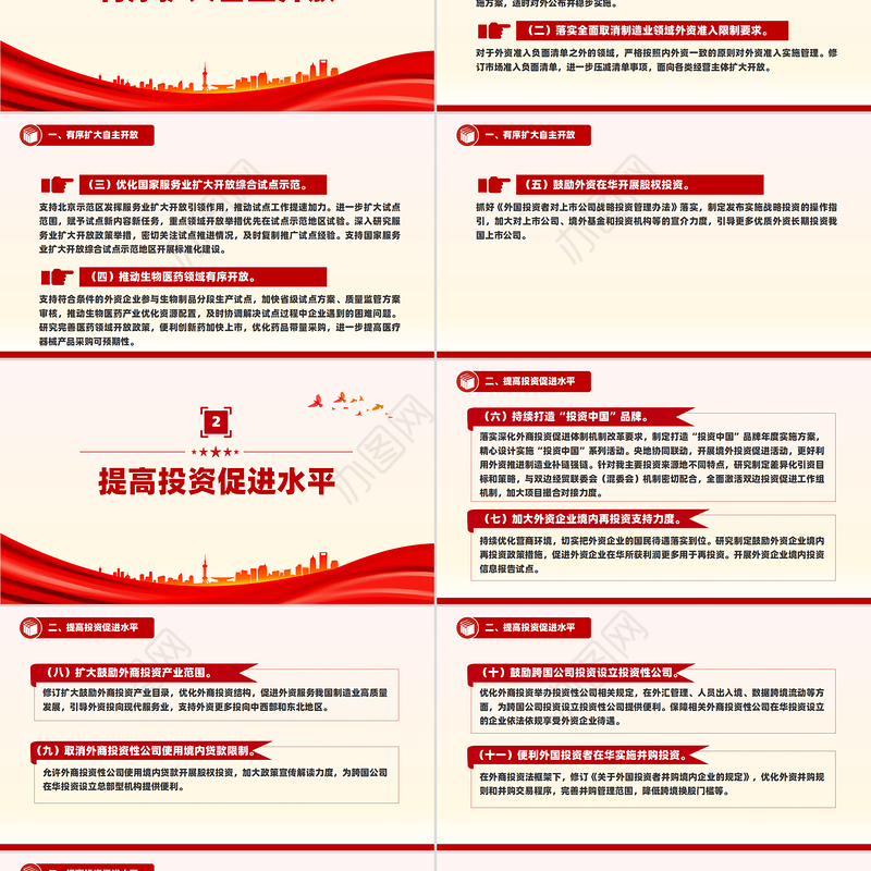 2025年稳外资行动方案PPT精美简洁推进高水平对外开放专题课件