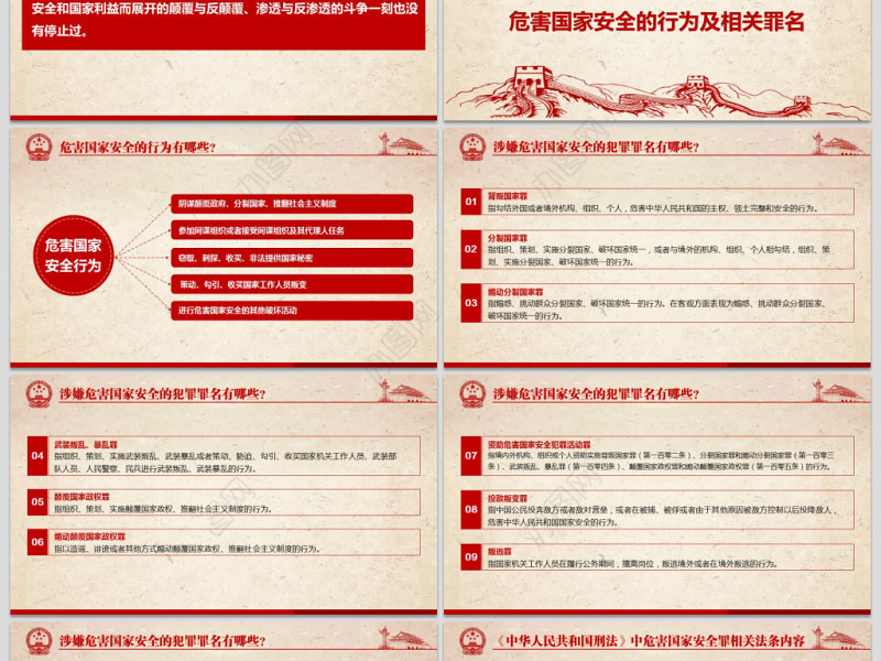 4.15全民国家安全教育日班会党建PPT