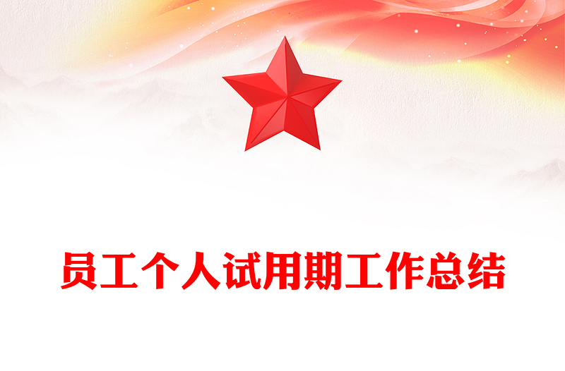 员工个人试用期工作总结